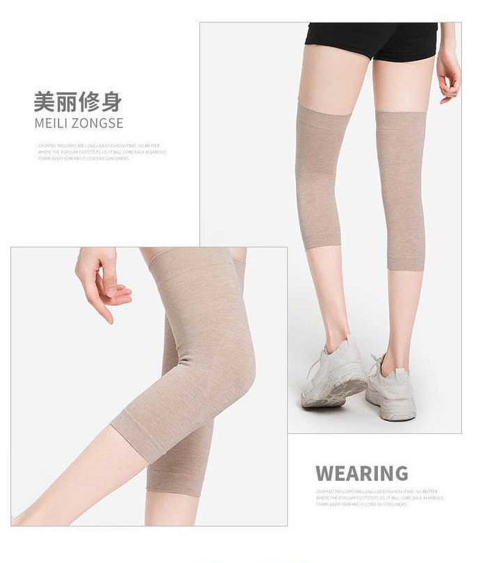 Four Seasons Pure Colored Cotton Sports Knitted Old Cold Leg Warm Kneecap Leggings for the Elderly Cold-Proof Warm Kneecap Factory Wholesale Four Seasons Pure Colored Cotton Sports Knitted Old Cold Leg Warm Kneecap Leggings for the Elderly Cold-Proof Warm Kneecap Factory Wholesale