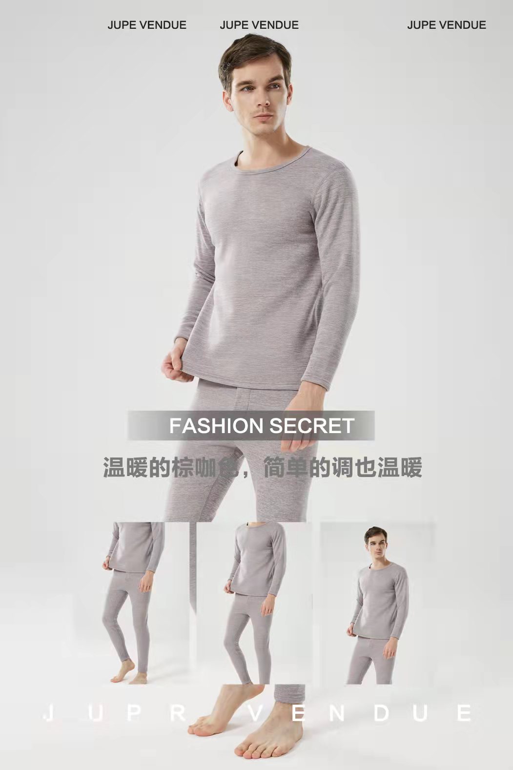 New Men's High-Quality Lambswool Silk and Cotton Thermal Suit Elastin God Long-Lasting Heat Storage plus Velvet Kneecap Underwear New Men's High-Quality Lambswool Silk and Cotton Thermal Suit Elastin God Long-Lasting Heat Storage plus Velvet Kneecap Underwear