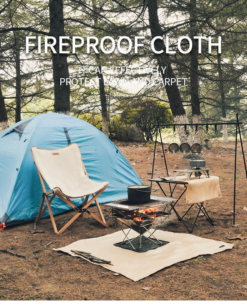 Shanqu Outdoor Picnic Barbecue Flameproof Fabric High Temperature Resistant Glass Fiber Fireproof Floor Mat Picnic Fire-Retardant Cloth Fire Blanket Shanqu Outdoor Picnic Barbecue Flameproof Fabric High Temperature Resistant Glass Fiber Fireproof Floor Mat Picnic Fire-Retardant Cloth Fire Blanket