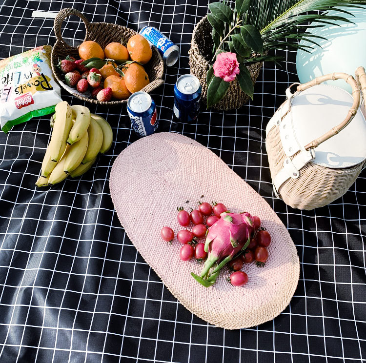 Factory Wholesale New Plaid Picnic Mat Ins Style Picnic Blanket Beach Mat Outdoor Mat Camping Waterproof and Moisture-Proof Liner