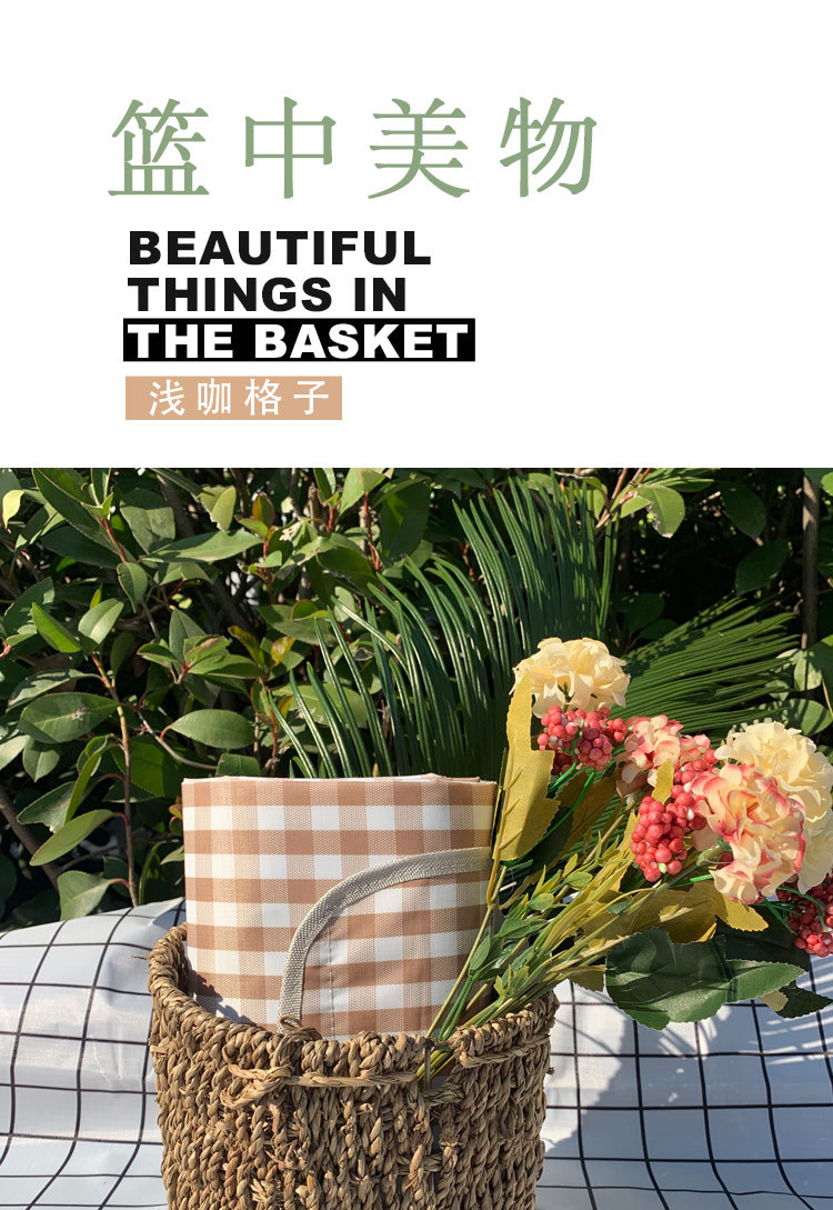 Factory Wholesale New Plaid Picnic Mat Ins Style Picnic Blanket Beach Mat Outdoor Mat Camping Waterproof and Moisture-Proof Liner