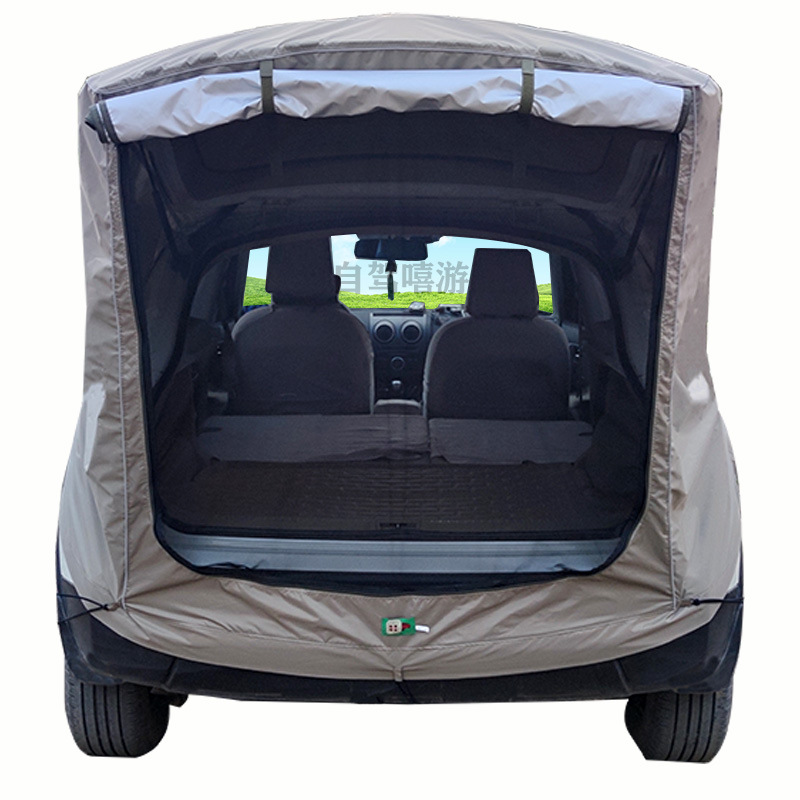 Cross-Border Hot Sale SUV Outdoor Self-Driving Travel Car Tail Car Roof Trunk Extension Tent Outdoor Camping Canopy