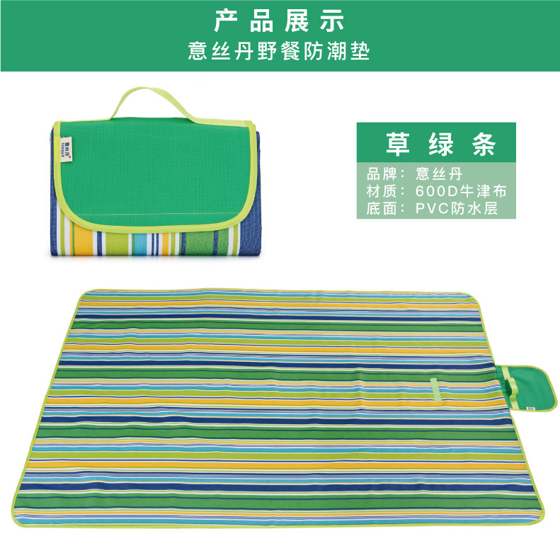 Yisidan Picnic Mat Moisture Proof Pad Outdoor Supplies Tent Mat Grassland Mat Widened Outing Picnic Blanket