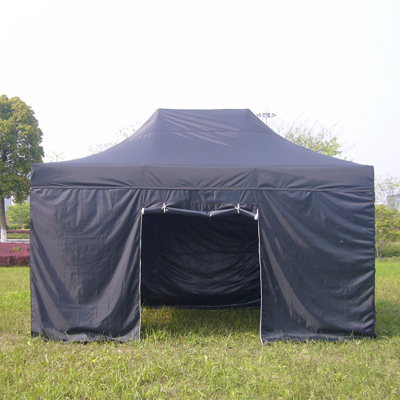 Iron Frame Folding Tent 3 M Advertising Promotion Folding Four-Corner Tent Outdoor Exhibition Supplies Sunshade Canopy