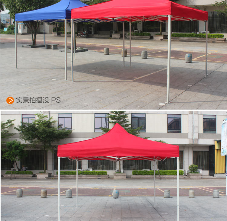 Led by Fuhua tent 800 d Oxford cloth quality iron pipe is suing 3 * 3 m advertising folding tent thickened and widened