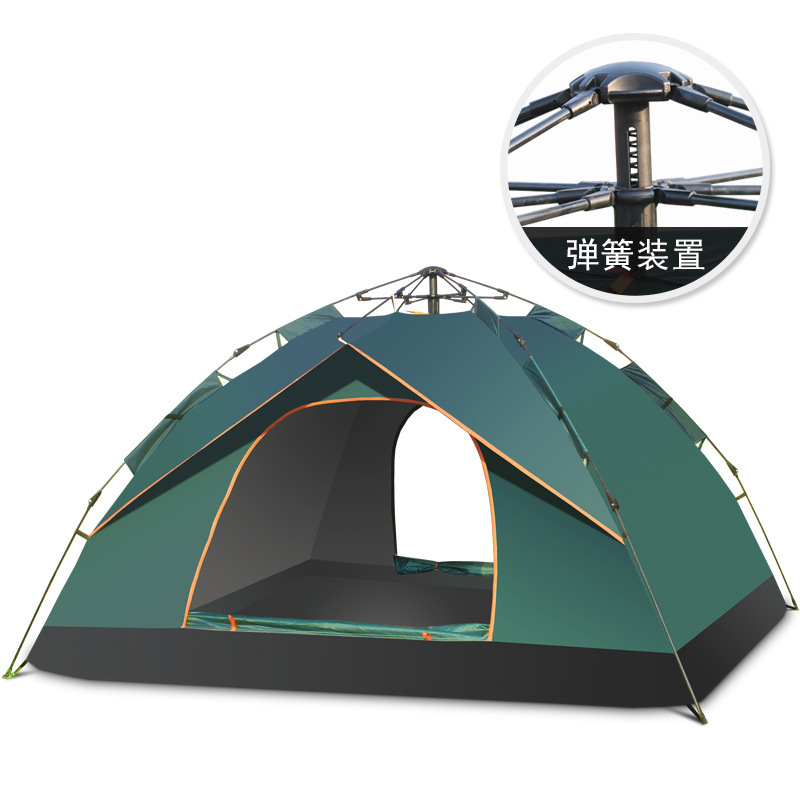 Automatic Outdoor Tent Quickly Open 3-4 Person Double Camping Tent Outdoor Beach Camping Tent Factory Sales