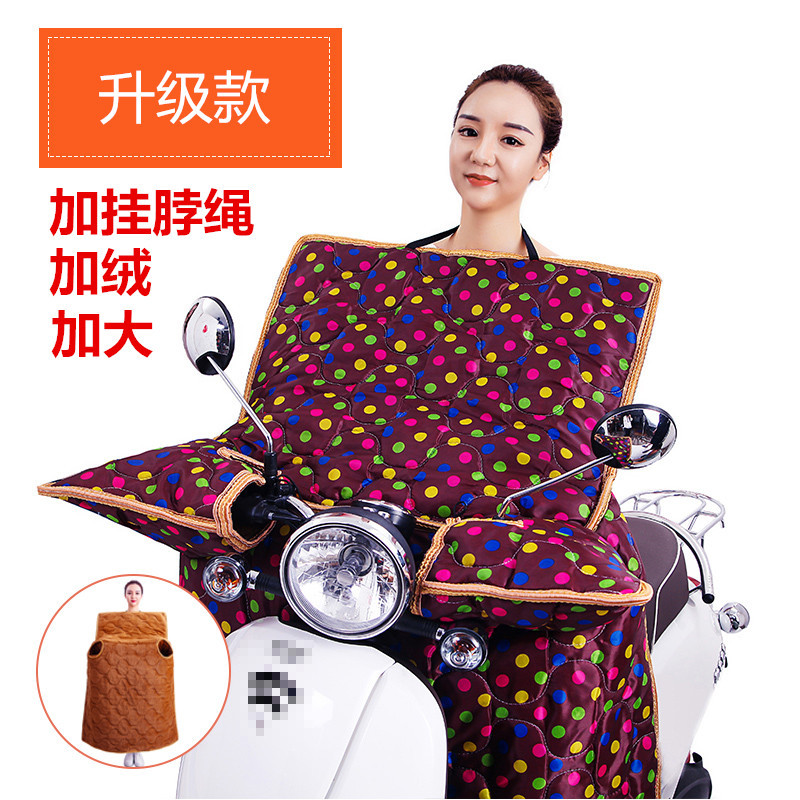 E-Bike Windshield Winter Thickened Velvet Padded Thermal Tricycle Kneecap Windshield Battery Car Manufacturer