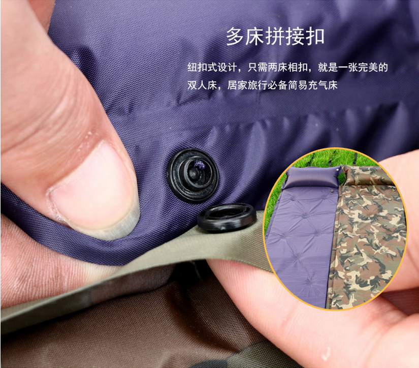 Automatic Inflatable Cushion Manufacturers Can Splice Outdoor Extra-Large Thickened Moisture-Proof Tent Mat Travel Camping Camping Mat Automatic Inflatable Cushion Manufacturers Can Splice Outdoor Extra-Large Thickened Moisture-Proof Tent Mat Travel Camping Camping Mat