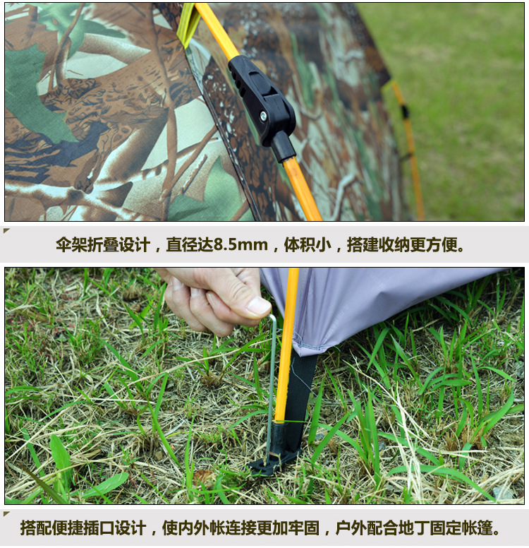 Outdoor Camping 2-3 People Vacation Double-Layer Tent Outdoor Family Two-Bedroom One-Hall Tent Beach Tent Factory Wholesale Outdoor Camping 2-3 People Vacation Double-Layer Tent Outdoor Family Two-Bedroom One-Hall Tent Beach Tent Factory Wholesale