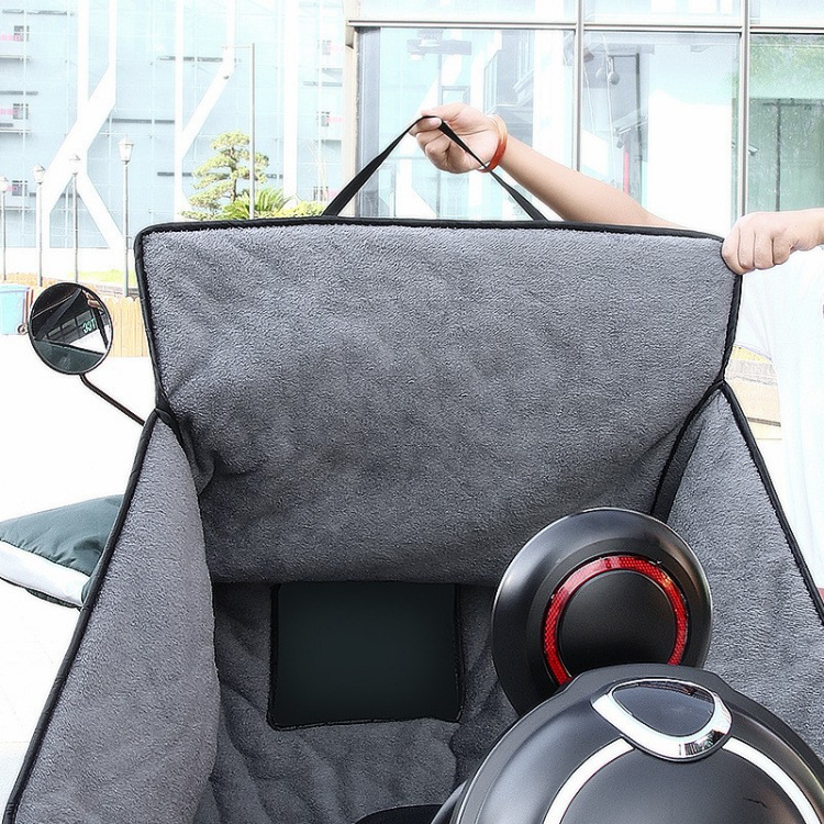 Battery Car Waterproof Cold-Proof Windshield Winter Thickened Velvet Padded Electric Car Windshield Motorcycle Kneecap Windproof