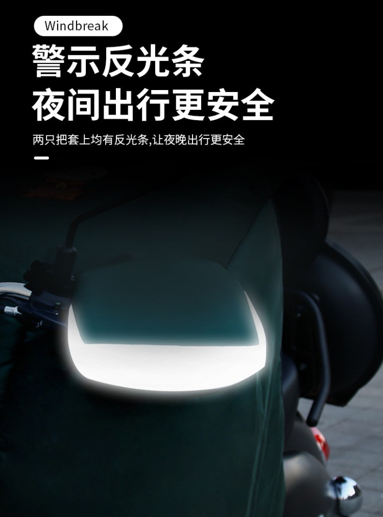 Battery Car Waterproof Cold-Proof Windshield Winter Thickened Velvet Padded Electric Car Windshield Motorcycle Kneecap Windproof