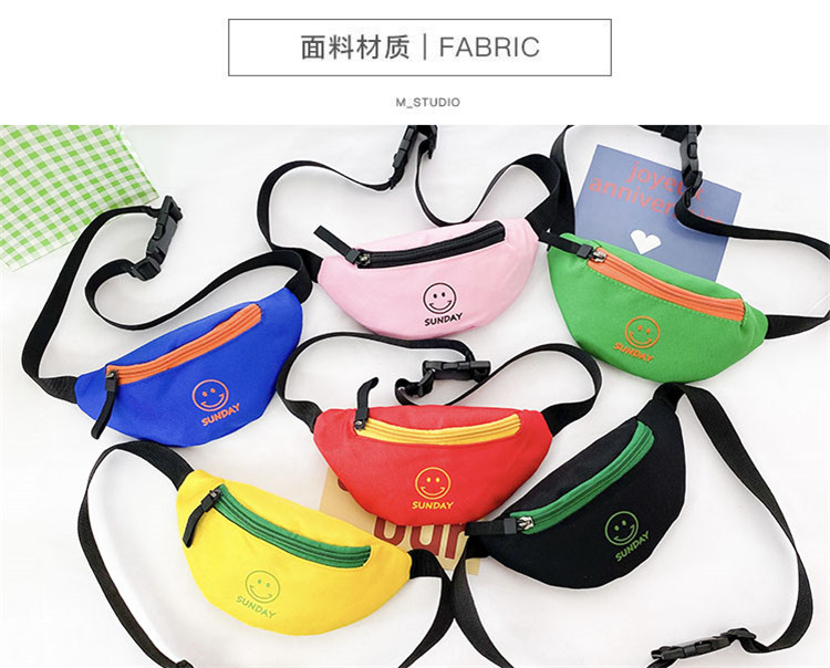 Customized 2021 Summer New Children's Bags Oxford Cloth Smiley Face Cute Slanted Chest Bag Fashion Baby Waist Bag for Boys and Girls Customized 2021 Summer New Children's Bags Oxford Cloth Smiley Face Cute Slanted Chest Bag Fashion Baby Waist Bag for Boys and Girls