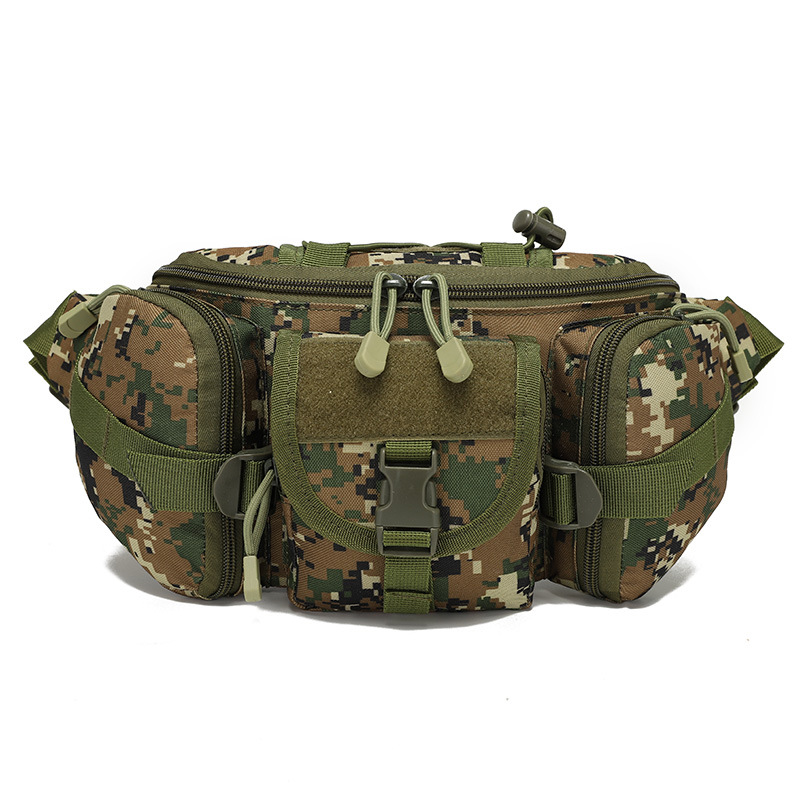 Outdoor Sports Waterproof Waist Bag Fishing Multifunctional Chest Bag Men and Women Camouflage Trend Business Chicken Waist Bag