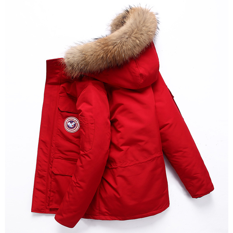 Winter Feather Men's down Jacket Short Canadian down Jacket Outdoor Work Clothes Thick Warm Men's Winter Jacket Winter Feather Men's down Jacket Short Canadian down Jacket Outdoor Work Clothes Thick Warm Men's Winter Jacket