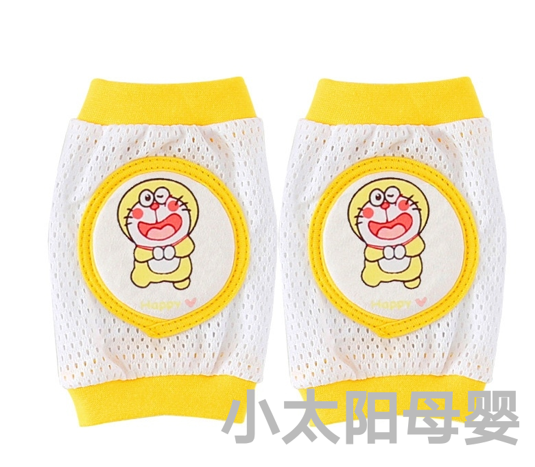 Baby&#039;s Kneecap Pure Toddler Crawling Cotton Summer Thin Mesh Doll Cute Cartoon Baby Walking Newborn Elbow Pad
