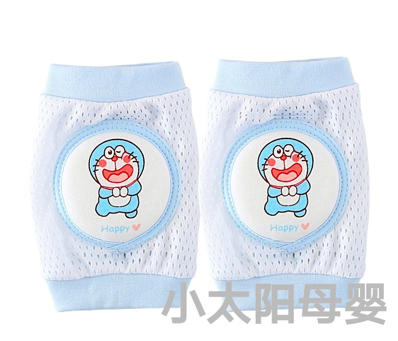 Baby&#039;s Kneecap Pure Toddler Crawling Cotton Summer Thin Mesh Doll Cute Cartoon Baby Walking Newborn Elbow Pad
