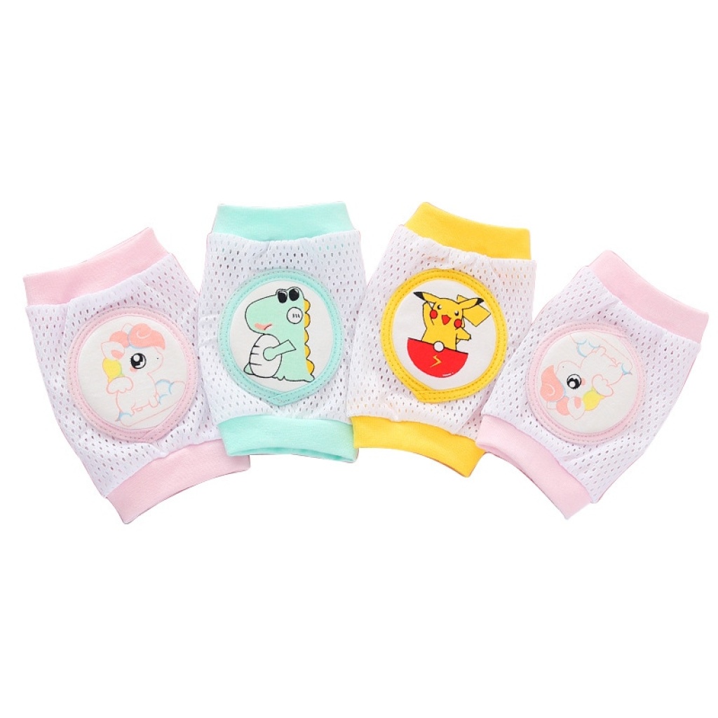 Baby's Kneecap Pure Toddler Crawling Cotton Summer Thin Mesh Doll Cute Cartoon Baby Walking Newborn Elbow Pad