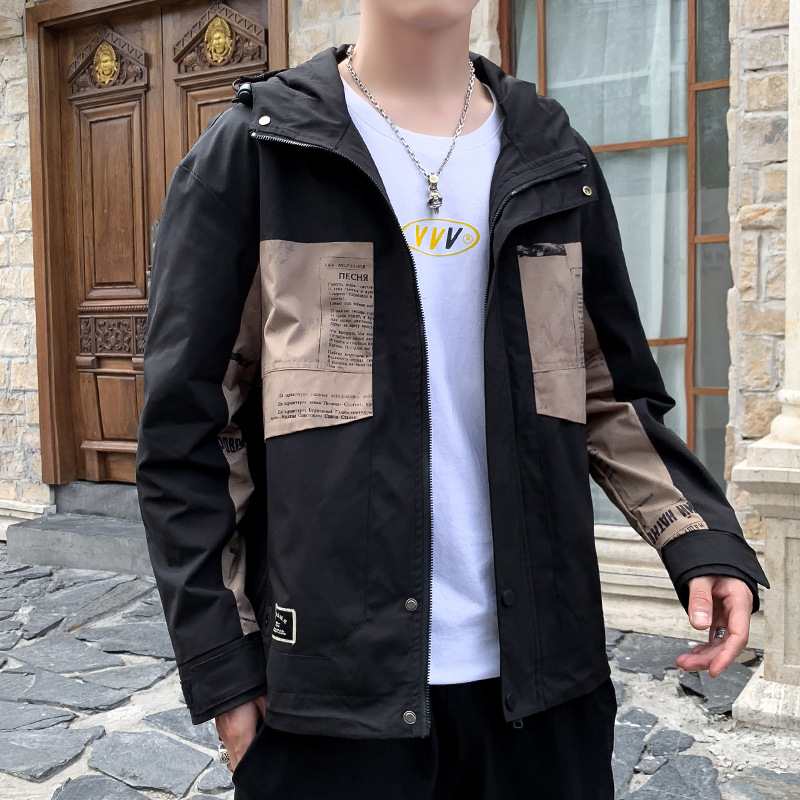 Men&#039;s Spring Coat 2021 New Korean Style Slim-Fit Trendy Casual Youth Jacket Men&#039;s Clothing Outdoor Work Clothes