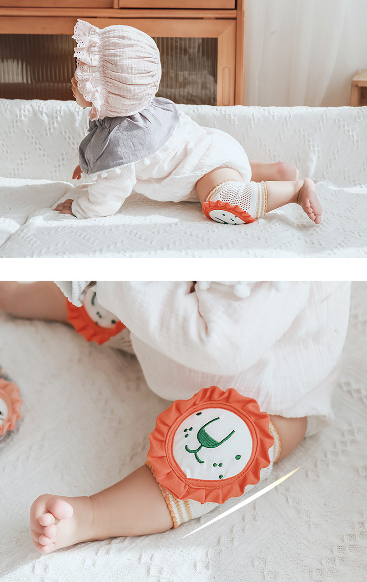 2021 Spring and Summer New Mesh Cartoon Children's Knee Pad Newborn Baby Crawling Kneecap Toddler Protective Gear Hair Generation 2021 Spring and Summer New Mesh Cartoon Children's Knee Pad Newborn Baby Crawling Kneecap Toddler Protective Gear Hair Generation