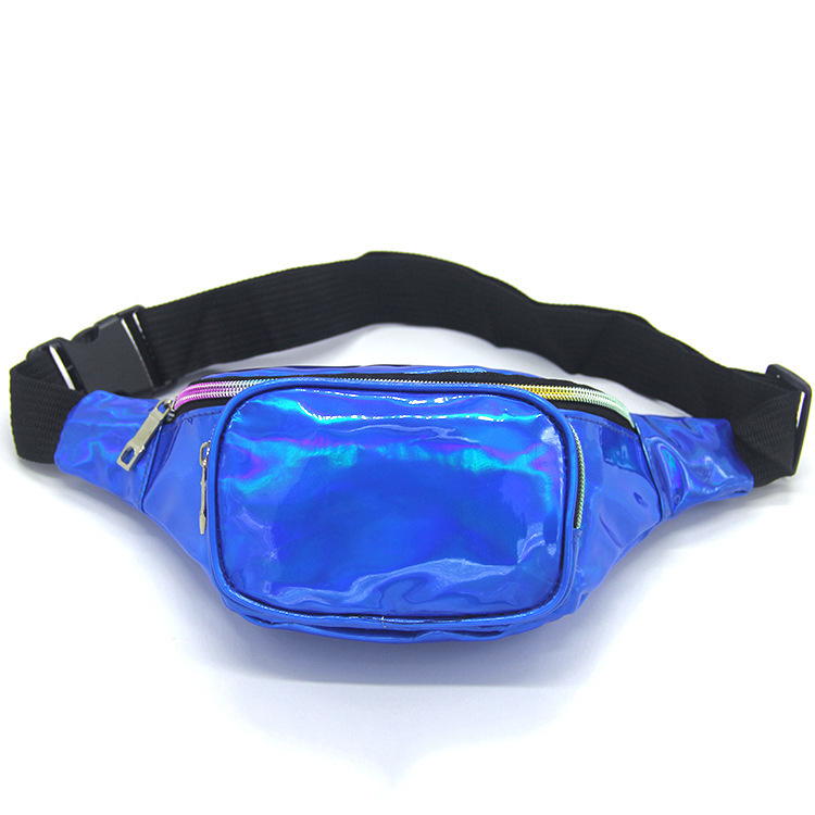 2021 New Laser Women&#039;s Waist Bag Internet Celebrity Fashion Fashionmonger Cool Outdoor Pocket Ladies Exercise Running Belt Bag