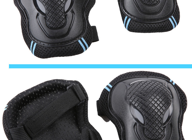 Roller Skating Protective Gear Kneecap Wrist Set Adult Roller Skating the Skating Shoes Cow Head Wolf Face Protector Corn Balance Car Roller Skating Protective Gear Kneecap Wrist Set Adult Roller Skating the Skating Shoes Cow Head Wolf Face Protector Corn Balance Car