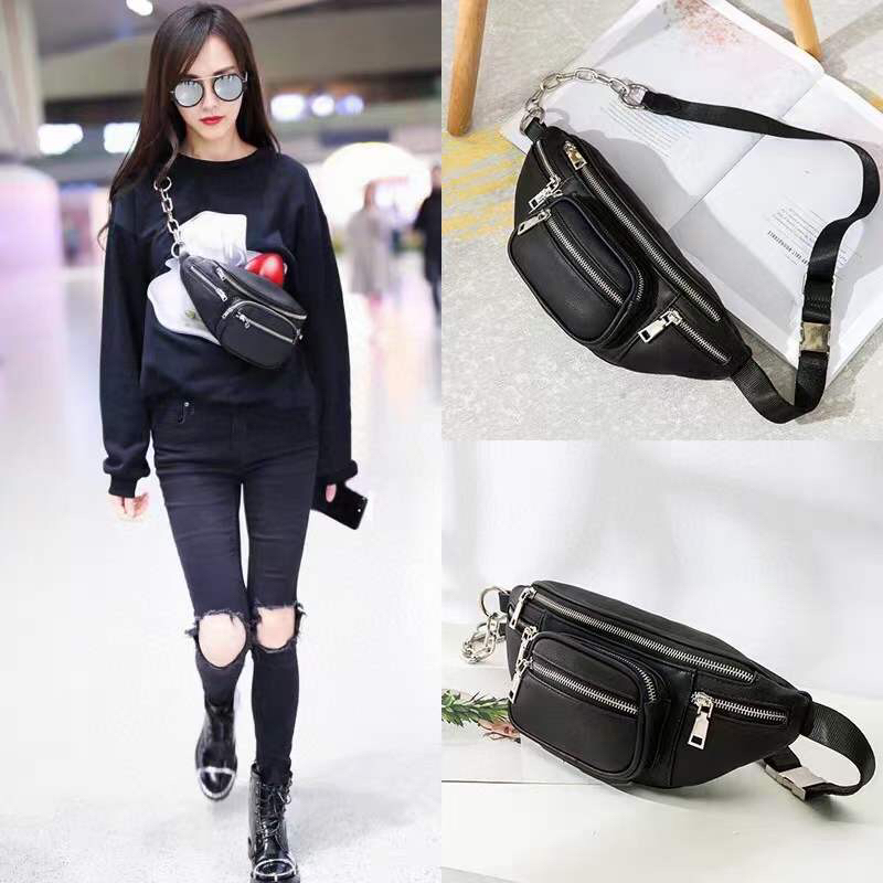 New Korean Style All-Match Chest Bag Chain Messenger Bag Fashion Casual Waist Bag Women's Fashion Ins New Korean Style All-Match Chest Bag Chain Messenger Bag Fashion Casual Waist Bag Women's Fashion Ins
