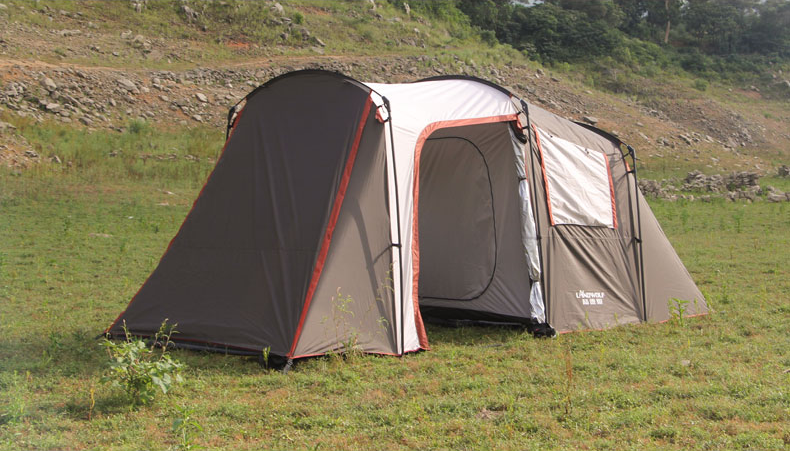 Large Multi-Person Tent Outdoor Double-Layer Water Resistant Tent Mountaineering Camp 6-8 People Tent