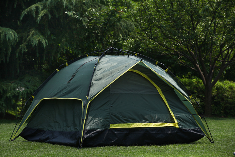 Dual-use camping tent Oxford 3 to quickly set up a tent tent 4 people lazy people automatically