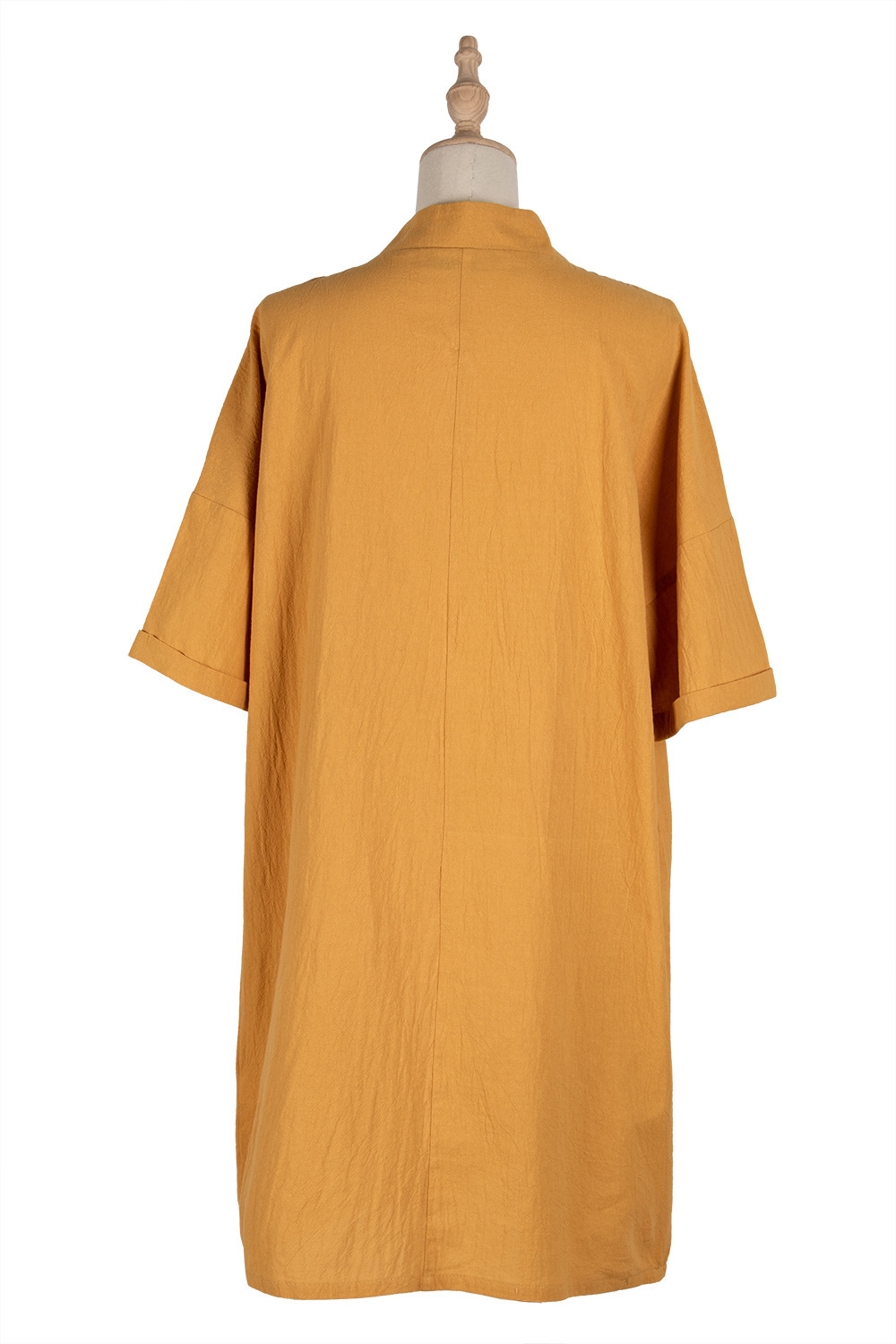 2021 New Cross-Border European and American Women's Clothing Solid Color and V-neck Fork Waist A- line Skirt Bag Casual Loose Short Sleeves Dress for Women 2021 New Cross-Border European and American Women's Clothing Solid Color and V-neck Fork Waist A- line Skirt Bag Casual Loose Short Sleeves Dress for Women