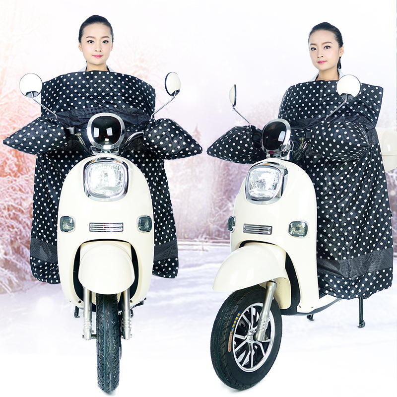 E-Bike Windshield Winter Warm Thickened One-Piece Extra-Large Waterproof Motorcycle Camera Cover Battery Car Kneecap
