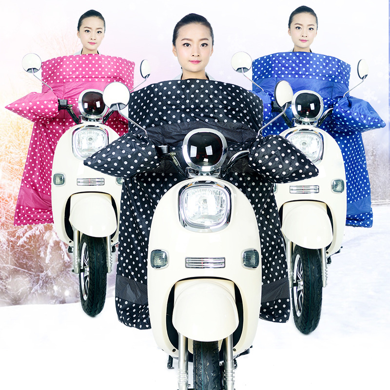 E-Bike Windshield Winter Warm Thickened One-Piece Extra-Large Waterproof Motorcycle Camera Cover Battery Car Kneecap