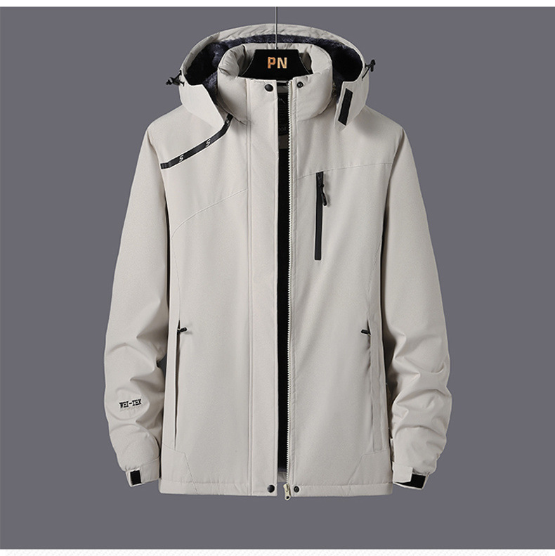 Men's Shell Jacket Couple Autumn and Winter Waterproof Windbreaker Outdoor Mountaineering Sportswear Men's New Casual Hooded Jacket Men's Shell Jacket Couple Autumn and Winter Waterproof Windbreaker Outdoor Mountaineering Sportswear Men's New Casual Hooded Jacket