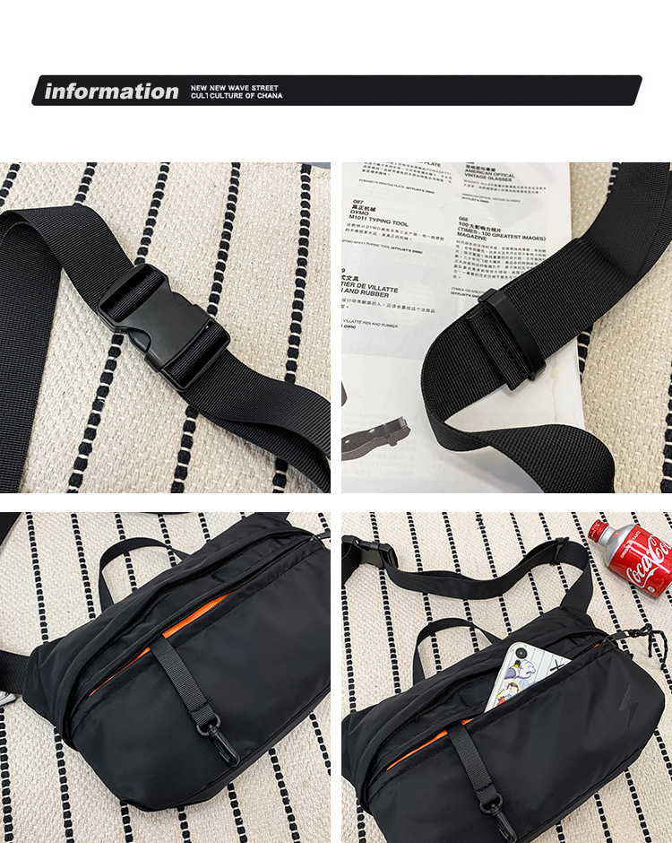 New Fashion Brand Slanted Chest Bag Men's Korean Fashion Functional Bag Sports One-Shoulder Messenger Bag Men's Waist Bag Wholesale New Fashion Brand Slanted Chest Bag Men's Korean Fashion Functional Bag Sports One-Shoulder Messenger Bag Men's Waist Bag Wholesale