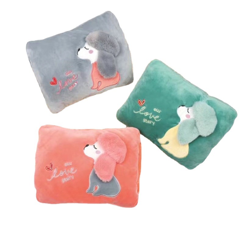 2021 Winter New Electric Hot Water Bag Cute Warm Hands Warm Waist Warm Belly Palace Removable and Washable Rechargeable Heating Pad Factory Wholesale