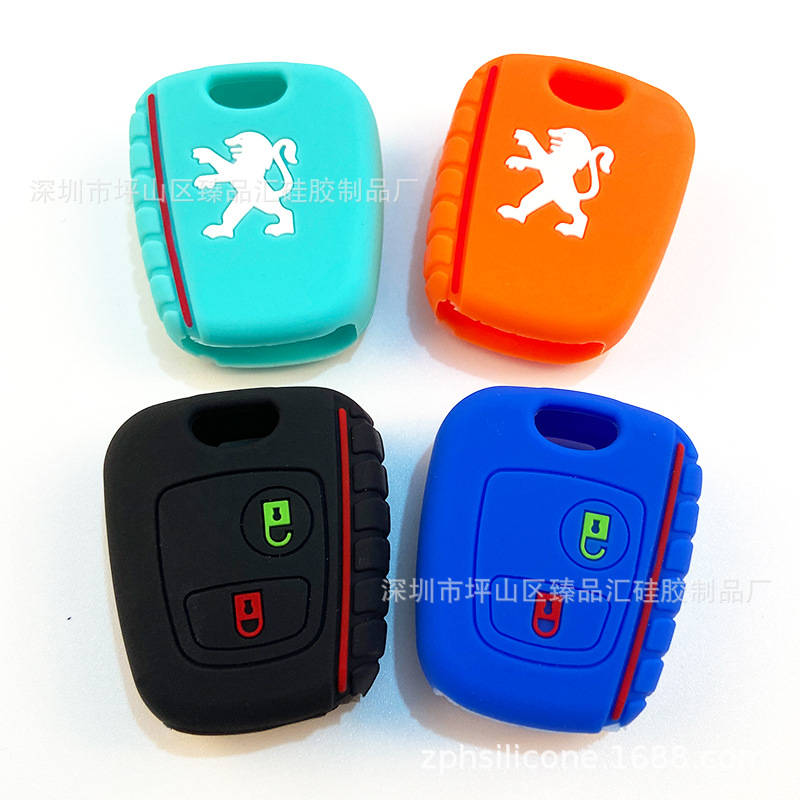 Suitable for Peugeot 206 Straight Key Cover New Wheel Printing Peugeot 2 Key Silicone Key Cover Key Cover Shenzhen Factory Wholesale Suitable for Peugeot 206 Straight Key Cover New Wheel Printing Peugeot 2 Key Silicone Key Cover Key Cover Shenzhen Factory Wholesale
