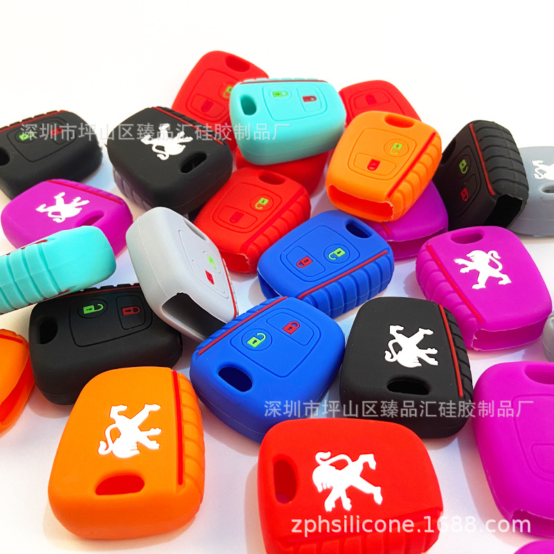 Suitable for Peugeot 206 Straight Key Cover New Wheel Printing Peugeot 2 Key Silicone Key Cover Key Cover Shenzhen Factory Wholesale Suitable for Peugeot 206 Straight Key Cover New Wheel Printing Peugeot 2 Key Silicone Key Cover Key Cover Shenzhen Factory Wholesale