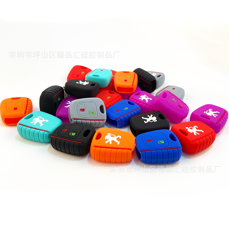 Suitable for Peugeot 206 Straight Key Cover New Wheel Printing Peugeot 2 Key Silicone Key Cover Key Cover Shenzhen Factory Wholesale Suitable for Peugeot 206 Straight Key Cover New Wheel Printing Peugeot 2 Key Silicone Key Cover Key Cover Shenzhen Factory Wholesale