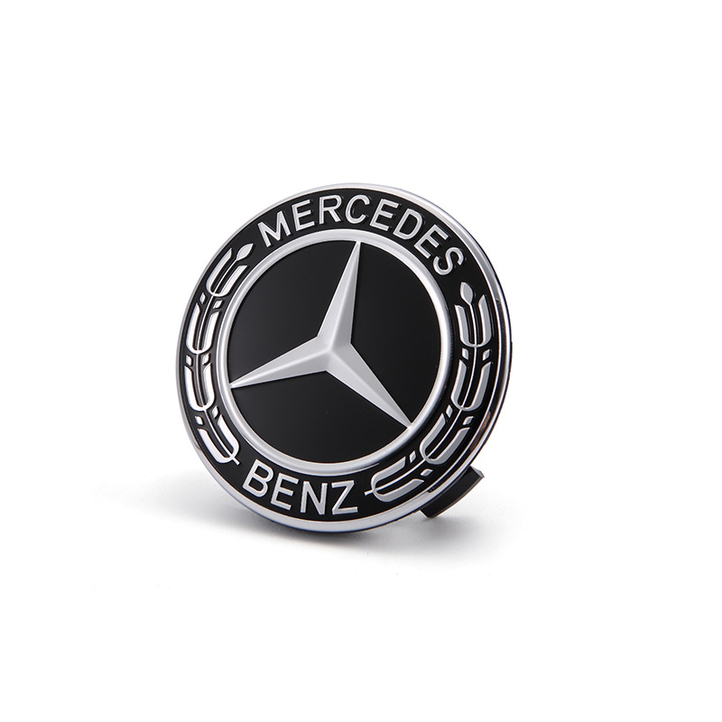 Suitable for New Mercedes-Benz Wheel Hub Cover 75mm Benz Red Black Wheat Ear Wheel Center Cover Retrofit Logo