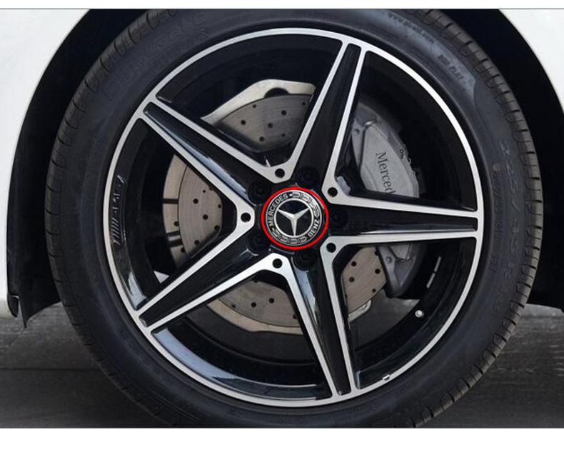 Suitable for New Mercedes-Benz Wheel Hub Cover 75mm Benz Red Black Wheat Ear Wheel Center Cover Retrofit Logo Suitable for New Mercedes-Benz Wheel Hub Cover 75mm Benz Red Black Wheat Ear Wheel Center Cover Retrofit Logo