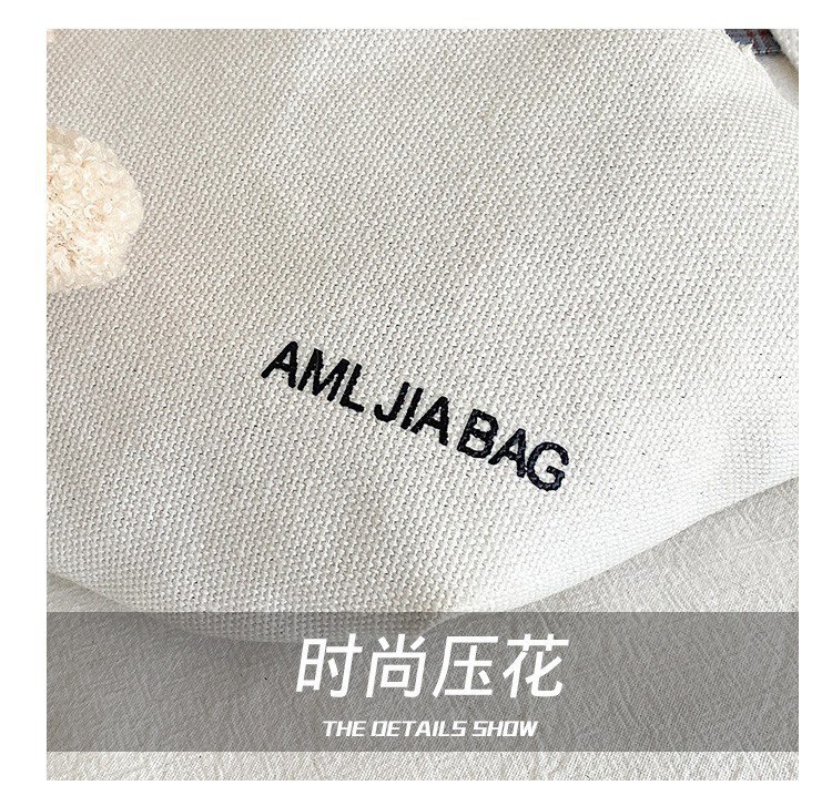 Cross-Border New Ladies' Purse Zipper Chest Bag Canvas with Dog Waist Bag Mobile Phone Waist Bag Sports Messenger Bag Cross-Border New Ladies' Purse Zipper Chest Bag Canvas with Dog Waist Bag Mobile Phone Waist Bag Sports Messenger Bag