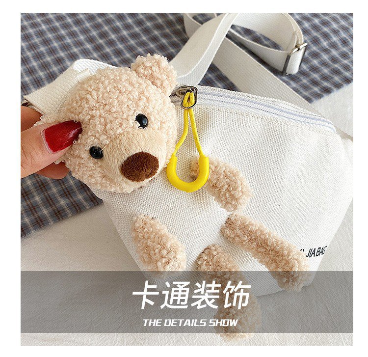 Cross-Border New Ladies' Purse Zipper Chest Bag Canvas with Dog Waist Bag Mobile Phone Waist Bag Sports Messenger Bag Cross-Border New Ladies' Purse Zipper Chest Bag Canvas with Dog Waist Bag Mobile Phone Waist Bag Sports Messenger Bag