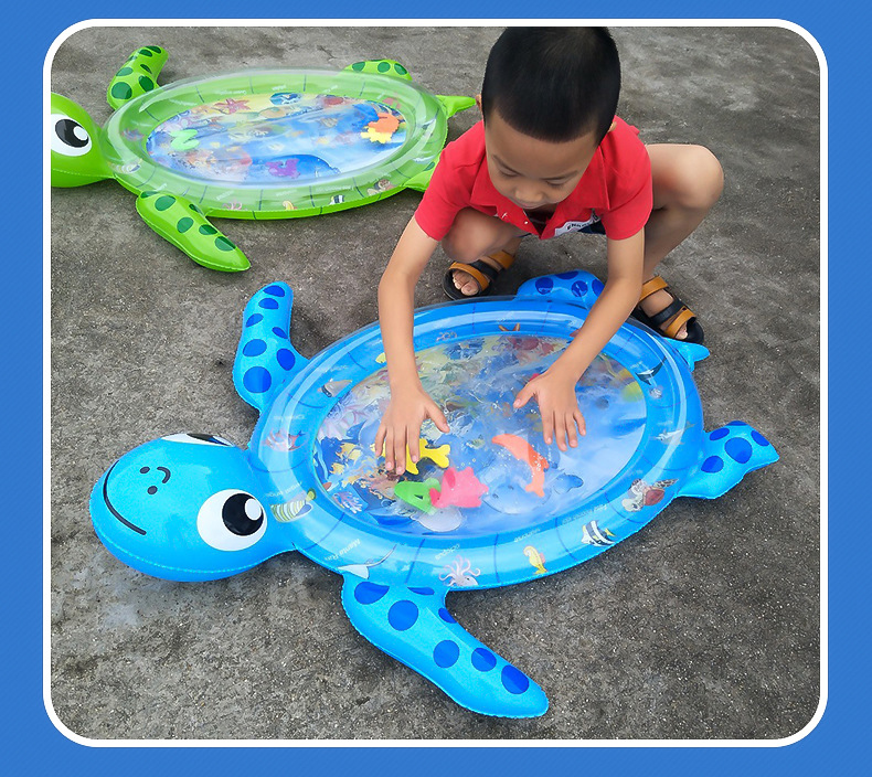 PVC inflatable Turtle Water pad thickened inflatable turtle ice mattress retail factory new product recommendation