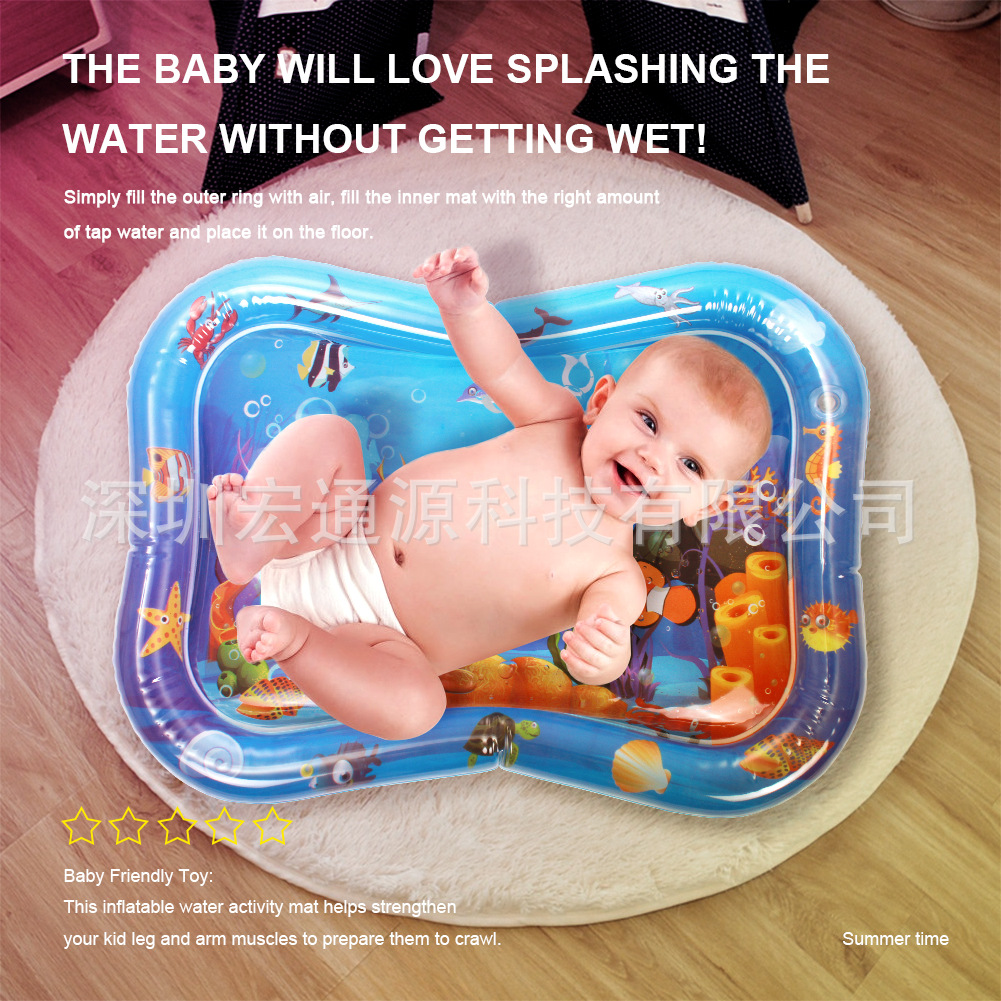 Currently Available Inflatable Cushion Baby Ice Pad Baby Inflatable Pai Pai Le Cushion Baby Inflatable Cushion Flat on the Tummy with the Pat Pad