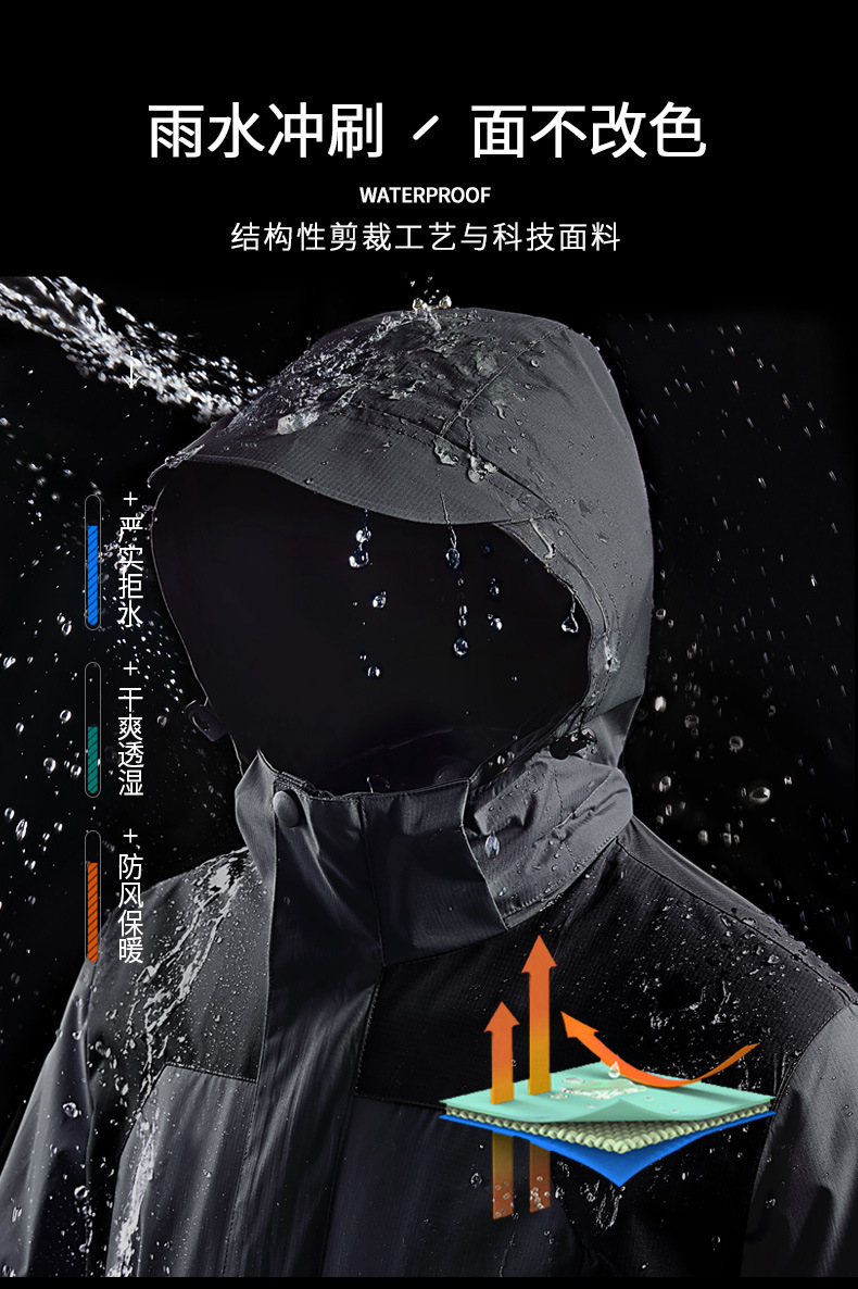 SOURCE Manufacturer One Piece Dropshipping Shell Jacket Three in One Two-Piece Set Outdoor Fleece Coat Breathable Mountaineering Suit Men and Women SOURCE Manufacturer One Piece Dropshipping Shell Jacket Three in One Two-Piece Set Outdoor Fleece Coat Breathable Mountaineering Suit Men and Women