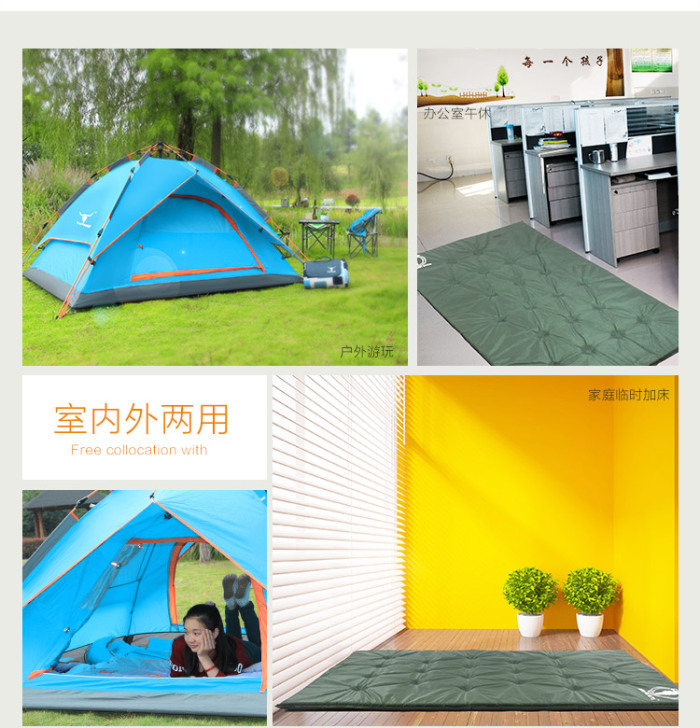Double thickening automatic inflatable mat self driving tour moisture pad pekynew