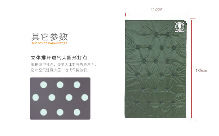 Double thickening automatic inflatable mat self driving tour moisture pad pekynew