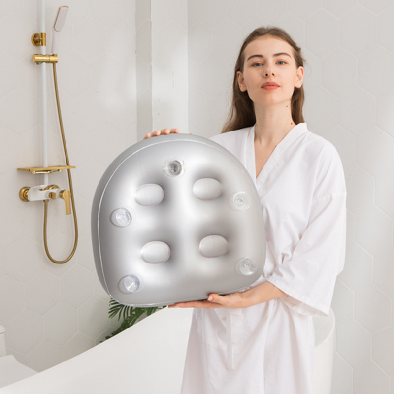 In Stock Wholesale Adult Spa Inflatable Cushion Chair Backrest with Suction Cup Beauty Hip Pad Hot Spring Massage Inflatable Mattress