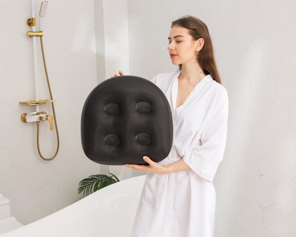 In Stock Wholesale Adult Spa Inflatable Cushion Chair Backrest with Suction Cup Beauty Hip Pad Hot Spring Massage Inflatable Mattress