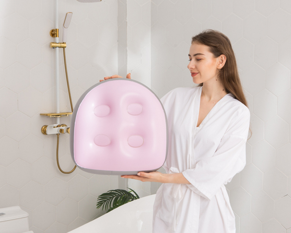 In Stock Wholesale Adult Spa Inflatable Cushion Chair Backrest with Suction Cup Beauty Hip Pad Hot Spring Massage Inflatable Mattress