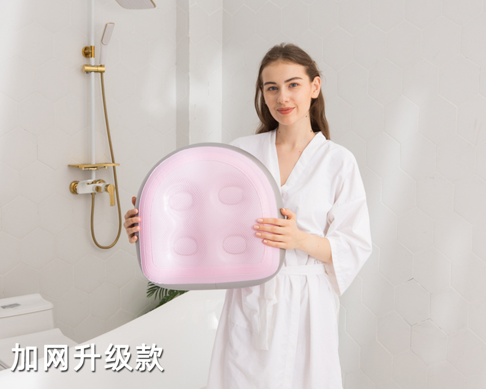 In Stock Wholesale Adult Spa Inflatable Cushion Chair Backrest with Suction Cup Beauty Hip Pad Hot Spring Massage Inflatable Mattress